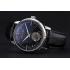 Jaeger-LeCoultre Master Flying Tourbillon Black Dial Stainless Steel Case Black Leather Strap  622777