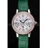 Jaeger LeCoultre Rendez-Vous White Dial Green Leather Strap  622085