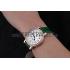 Jaeger LeCoultre Rendez-Vous White Dial Green Leather Strap  622085