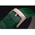 Jaeger LeCoultre Rendez-Vous White Dial Green Leather Strap  622085