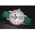 Jaeger LeCoultre Rendez-Vous White Dial Green Leather Strap  622085