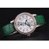 Jaeger LeCoultre Rendez-Vous White Dial Green Leather Strap  622085