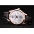 Cheap Jaeger Le Coultre Swiss Master Control Rose Gold Bezel Brown Leather Strap 7590