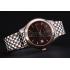 Jaeger LeCoultre Master Brown Dial Rose Gold Bezel Two Tone Band  622091 Replica