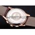 Longines Column Wheel White Dial Gold Case Brown Leather Strap Replica