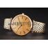 Swiss Longines Grande Classique Gold Dial Roman Numerals Gold Case Two Tone Bracelet