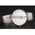 Swiss Longines Grande Classique White Dial Rose Gold Case Two Tone Bracelet