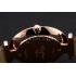 Swiss Longines Grande Classique White Dial Roman Numerals Rose Gold Case Brown Leather Strap