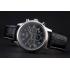 Longines Master Collection Black Leather Strap Black Dial 80224