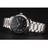 Replica Swiss Longines Master Black Dial Roman Numerals Hour Markers Stainless Steel Bracelet 1453933