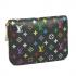 Louis Vuitton Monogram Multicolore M66549 Black Canvas Ladies Handbag