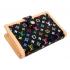 Louis Vuitton Monogram Multicolore M92988 Black Cow Leather Wallet Replica