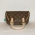 Replica Louis Vuitton Monogram Canvas M50202 Brown HandBags Ladies