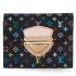 Louis Vuitton Monogram Multicolore M60283 Black Canvas Ladies Wallet