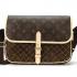 Louis Vuitton Monogram Canvas M40117 Brown Small Unisex Handbag