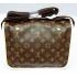 Louis Vuitton Monogram Canvas M40117 Brown Small Unisex Handbag