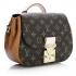 Louis Vuitton Monogram Canvas M40578 Black Cow Leather 2way