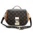 Louis Vuitton Monogram Canvas M40578 Black Cow Leather 2way