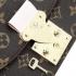 Louis Vuitton Monogram Canvas M40578 Black Cow Leather 2way