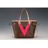 Louis Vuitton Neverfull Monogram V Pink