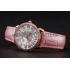 Cartier Ronde Louis Gold Diamond Case White Dial Pink Leather Bracelet 1454007