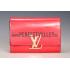 Louis Vuitton Chain Louise Patent Leather Red