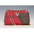 Replica Louis Vuitton Monogram Kimono Shoulder Bag Dark Red