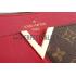 Replica Louis Vuitton Monogram Kimono Shoulder Bag Dark Red