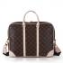 Louis Vuitton Monogram Canvas M40223 Brown Cow Leather Large Handbags