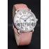 Replica Cartier Ronde Louis Cartier White Dial Stainless Steel Case Diamond Bezel Pink Leather Strap