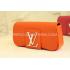 Louis Vuitton Evening Bag Clutch Orange Leather