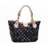 Louis Vuitton Monogram Multicolore M40304 Black Canvas Ladies Handbags