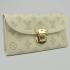 Louis Vuitton Mahina Leather M95550 Beige Cow Leather Wallet