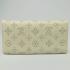 Louis Vuitton Mahina Leather M95550 Beige Cow Leather Wallet