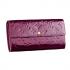 Louis Vuitton Monogram Vernis M91521 Purple Small Wallet