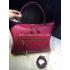 Louis Vuitton Flower Pattern Red Calfskin Handbag