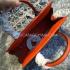 Replica Quality Louis Vuitton Handbag Marly Calfskin Orange