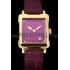 Louis Vuitton Emprise Purple Dial Gold Case Purple Leather Strap  622787 Replica