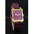 Louis Vuitton Emprise Purple Dial Gold Case Purple Leather Strap  622787 Replica