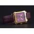 Louis Vuitton Emprise Purple Dial Gold Case Purple Leather Strap  622787 Replica