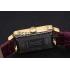 Louis Vuitton Emprise Purple Dial Gold Case Purple Leather Strap  622787 Replica