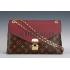 Cheap Louis Vuitton Pallas Chain Bag Dark Red 608252