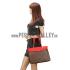 Louis Vuitton Monogram Pallas Shopper Bag Red