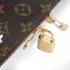 Louis Vuitton Monogram Canvas M40393 Brown Cow Leather Large Handbag