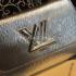 Louis Vuitton Shoulder Bag Handbag Calfskin Silver