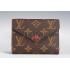 Replica Louis Vuitton Monogram Canvas Compact Curieuse Wallet Dark Red 18926990