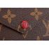 Replica Louis Vuitton Monogram Canvas Compact Curieuse Wallet Dark Red 18926990