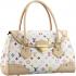 Louis Vuitton Monogram Multicolore M40201 White Canvas Large Bag Replica