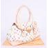 Louis Vuitton Monogram Multicolore M40201 White Canvas Large Bag Replica