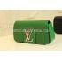 Louis Vuitton Leather Wallet Green Clutch